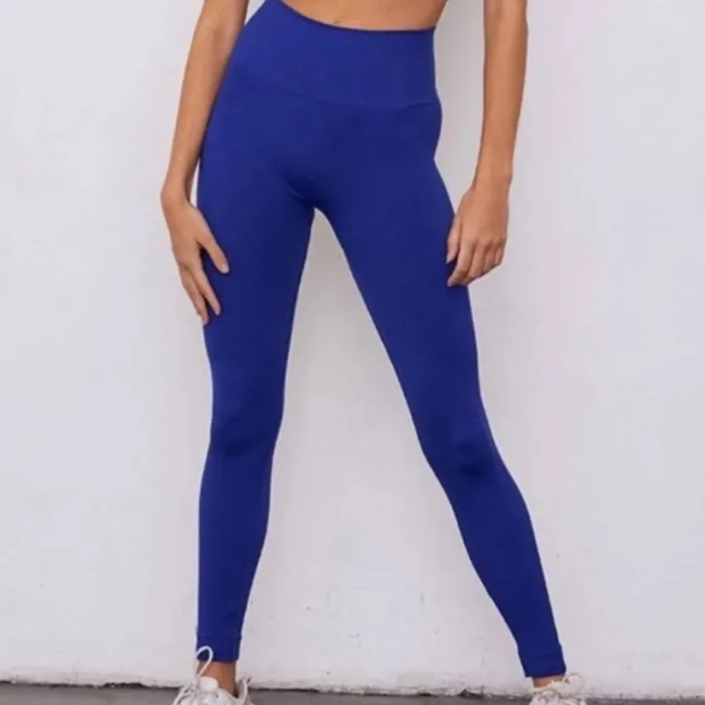 Set Active Royal Blue Leggings Size Medium